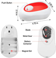 Sboly Electric Can Opener - Open Your Cans with A Simple Push of Button, Food-Safe and Battery Operated Hands Free Can Opener, White