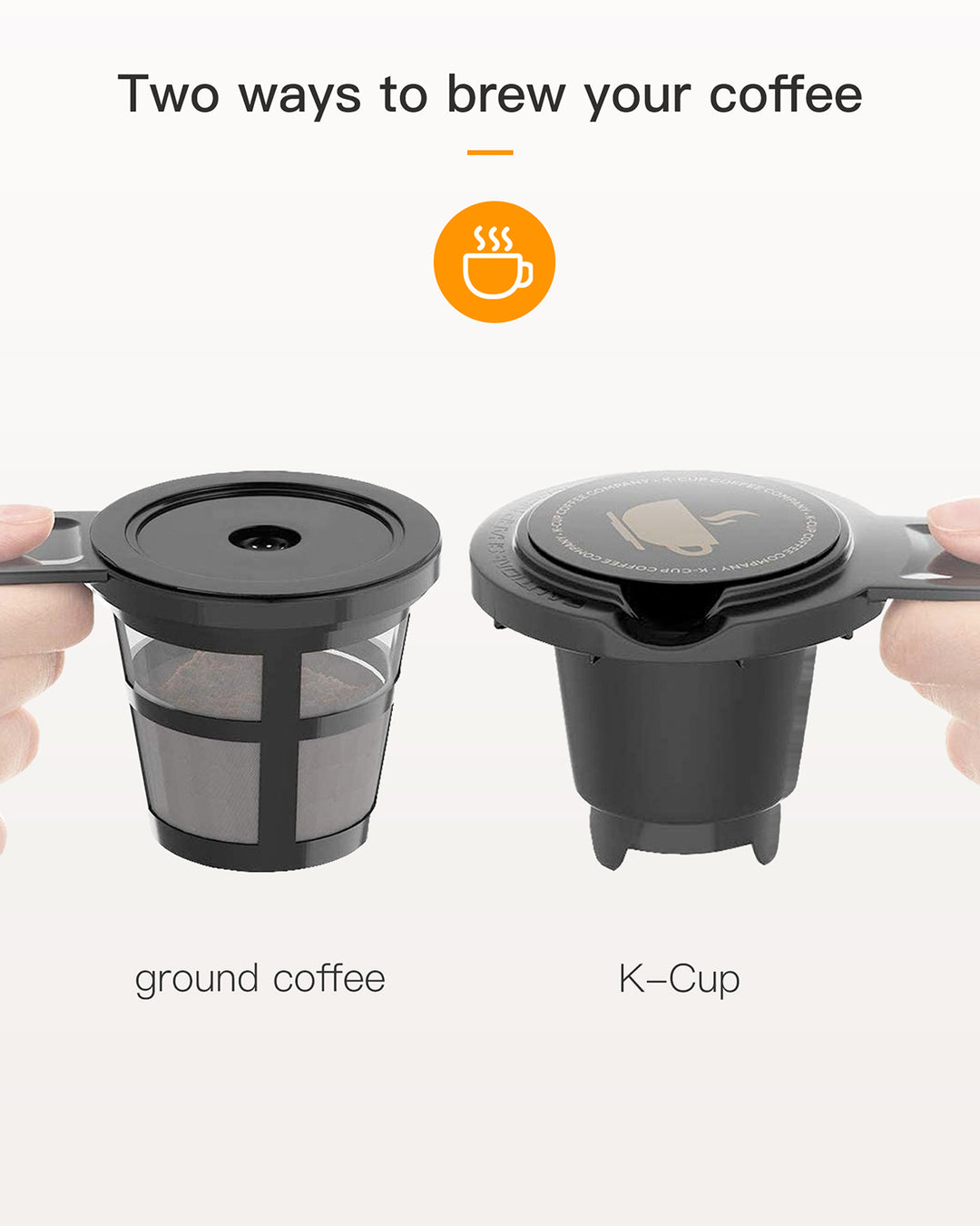 Single Serve Coffee Maker Brewer for K Cup Pod Ground Coffee Thermal Drip Instant Coffee Machine with Self Cleaning Brew Strength Control